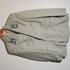 Vintage Womens East Germany Army Dress Coat Medium